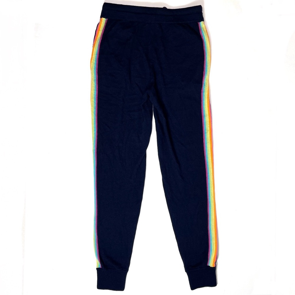 Sundry Cashmere Blend Joggers Sweatpants tRainbow Navy Size 1 -Small - Picture 6 of 13